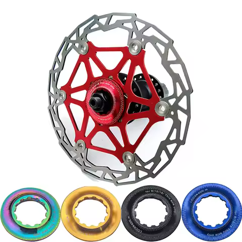 Bicycle Center Lock Disc Lock Cover Bike Center Locking Rings For Disc Brake For Rotor On Center Loc