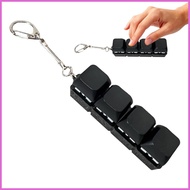 Fidget Keyboard Clicker Portable Press Button Fun Keyboard Keychain Sensory Toys Key Button Clicker 