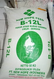 Pakan Ayam Buras Grower B12L Murah Berkualitas Repack 1 Kg