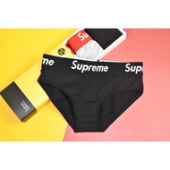 Supreme 🔥พร้อมส่ง🔥กางเกงในผู้หญิง Supreme ทรงBrief ผ้าcotton and