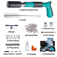 🔥Free 30 Nails+Toolbox🔥Kyleplus Manual Steel Nails Gun Concrete Rivet Tool 4 Gears Steel Rivet Gun F