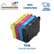 Compatible Epson Ink Cartridge 04E T04E E-04E1| E-04E2| E-04E3| E-04E4 for Work Force WF-2851 XP-210