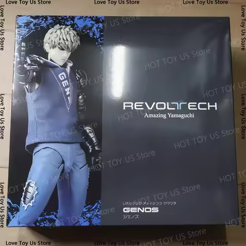 New Ko One Punch Man Genos Kaiyodo Revoltech Yamaguchi Anime Action Figures Joint Movable Model Stat