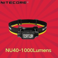 NITECORE NU40 1000Lumens 18650 Battery Headlamp USB-C Rechargeable Headlamp For Activity Outdoor/Cam