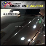☋۩[Malaysia In stock] 152x152CM (5x5feet) 5D 6D High Glossy Shiny Carbon Fiber Wrap Film Car Sticker