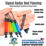 Radar rod pancing kolam siang dan malam/ Fishing Alarm Swinger Chain Hanger Bobbins Drop Off Indicat