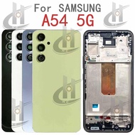 For Samsung Galaxy A54 5G A546 Battery Back cover Housing middle frame + Button + LCD Front frame + 