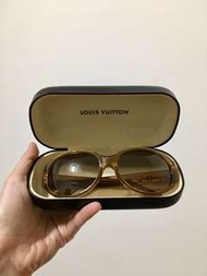 Louis Vuitton 太陽眼鏡 墨鏡 棕色半透明鏡框帶金