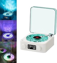 The Waves Vinyl Player, Waves Bluetooth Speaker, Portable Vintage Vinyl Speaker with Adjustable Ligh