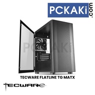 [MATX]  TECWARE FLATLINE TG BLACK HIGH AIRFLOW FULL MESH PANEL MATX CASE / DESKTOP CHASIS 4X PRE-INSTALLED NON-ARGB FAN
