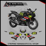 Striping Yamaha R15 V4 Livery Pertamina Enduro / Semifull Motorcycle R15M Sticker / Custom R15 Decal