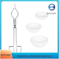 [quietnight.ph] 4-Piece Ceramic Melting Pot and Crucible Bowl Set, Quartz Crucible Bowl Cup Set