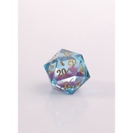 DND Dice Set Polyhedral, Translucent Liquid Core Dice, Resin for Dungeons Dragons D and D TRPG Gamin