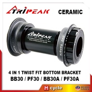 Tripeak 4 In 1 Bb30 / Pf30/ Bb30A / Pf30A To 24Mm Spindle Ceramic Twist Fit Bottom Bracket Ceramic B