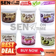 CTopping Donat Mengkilap Collins Dip Glaze 1kg All Varian Rasa Selai Donut Kue Pasta Coklat Pisang D