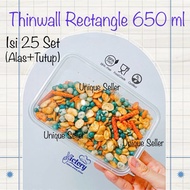 [Contents 25] Thinwall Rectangle Victory 650 ML Thinwall Rectangle Victory 650ml/ Thinwall Long Squa