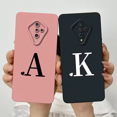 For Vivo V17 Case For Vivo 1920 Cute Letters Square Silicon Phone Case For Vivo V17 Russia Vivo S1 P
