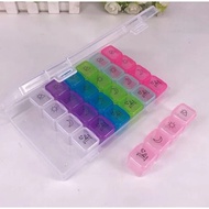 GB 28 Compartment Medicine Box For 7 Days One Week Medicine Storage Box Daily Medicine Box Travel Me