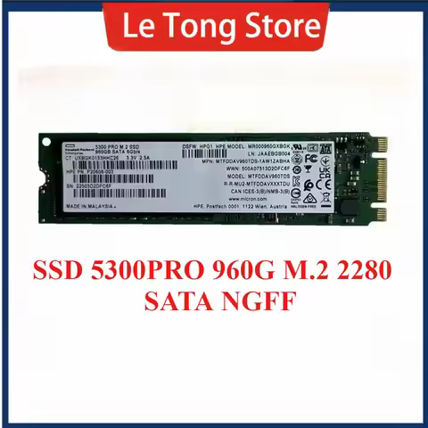 Original For Micron SSD 5300PRO 240G 480G 960G 1.92TB M.2 NGFF 2280 SATA SSD Enterprise solid state 