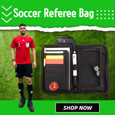 Professional Football Referee Bag With Red Yellow Card,Toss Tool,Record Card,Pen Soccer Wallet Set K