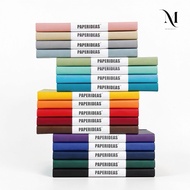 Paperideas A5 Grid Notebook Hardcover PU Leather 100gsm 188 Pages Squared Journal