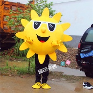 Sun With Glasses Mascot Sunflower Costume Fancy Outfit Cosplay Mascotte Adult Size Cartoon Costume F