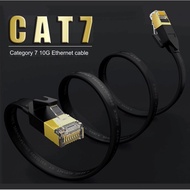 Cat 7 SSTP 10Gbps Flat Ethernet Cable Pure Copper - Black long utp cable