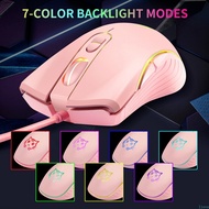 Slient RGB Colorful Breathing Lights Mute Wired USB Gaming Mouse Computer Mice 6-Button Ergonomic fo