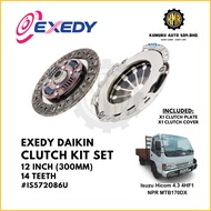 (1@Set) Japan Exedy Daikin Clutch Kit Set Isuzu Hicom 4.3 4HF1 NPR MTB170DX 12Inch 14Teeth