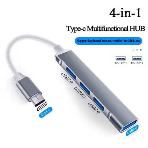 4-in-1 USB C HUB 3.0 Type C 3.0 2.0 4 Port USB Hub Multi Splitter Adapter OTG Hub usb For Computer L