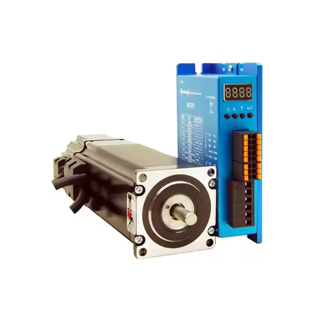 3.5Nm Nema23 Brake Closed Loop Stepping Motor Kits Shaft 8.0mm and Driver HSE57 Easy Servo with Enco