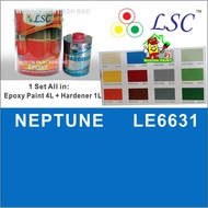 5 Liter ( NEPTUNE LE6631 ) LSC EPOXY Two Pack Epoxy Floor Paint - 4 Liter + 1 Liter = 5L / COATINGS / INTERIOR / EXTERI
