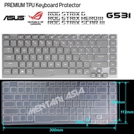 Asus ROG Strix G G531 Keyboard Protector - PREMIUM TPU Clear