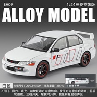 1:24 Scale Mitsubishi EVO 9 Diecast Alloy Pull Back Car Collectable Toy Gifts for Children
