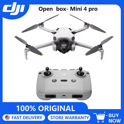 Open Box-DJI Drones Mini 4 Pro (DJI RC-N2), Drones with Camera for Adults 4K, Under 0.549 Lbs/249 g,