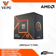 [LOCAL STOCK] AMD Ryzen 9 7900 Desktop Processors, 5.4GHz Max Boost Clock, 65W, Socket AM5, 12-CORE,