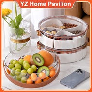 balang kuih raya 2023 tray airtight cookies storage container can be superimposed transparent snack box living room desktop dried fruit storage box modern simple portable fruit box
