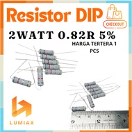 R resistor 2w 2Watt 0.82R 0.82ohm 0R82 0.82ohm 2 watt tolerance 5% 0R82