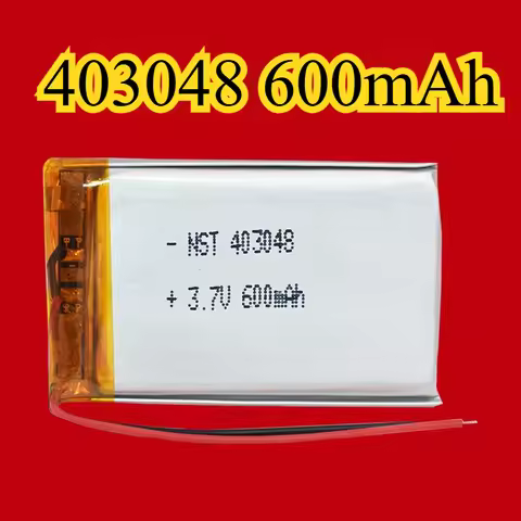 403048 3.7V 600mAh Li-Polymer Battery Cell Rechargeable Lithium Ion Battery for Toys Dash Cam LED Li