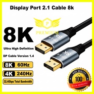 Display Port Cable 8k 4K 1080P High Quality , DP to DP Cable for Graphics Card, DP1.4 Cable, 8K