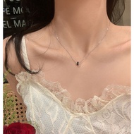 Necklace for Woman New Black Small Ring Clavicle Necklace Jewelry