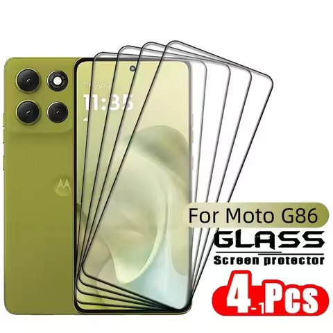 4/3/2/1PCS For Motorola Moto G86 Glass Moto G86 Tempered Glass HD 9H Full Cover Glue Protective Scre