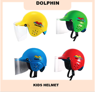 KIDS HELMET KID HELMET BUDAK MURAH HELMET CHILDREN HELMET GAMES DOLPHIN WITH VISOR SEKALI VISOR 100% ORIGINAL DOUPHIN