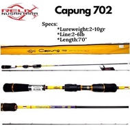 Relix Nusantara Capung 702ul fishing rod (Gen 2 /Bumble Bee Color)