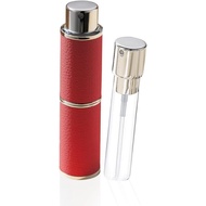 Cryslora Perfume Atomiser, Botol Minyak Wangi Boleh Isi Semula Kulit dengan Sistem Tekan Putar, Boto