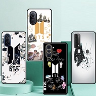 Men's team BTS Huawei NOVA 7 7i PRO 7SE 5G Silicone shockproof TPU Straight Side Liquid Phone Case