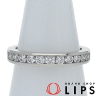 Tiffany & Co.) 全鑽鑲嵌永恆戒指（9號）（9號尺寸寬度：約0.31公分）Pt950材質，拋光，成色極佳 [二手]