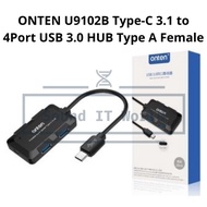 ONTEN U9102B  USB 3.1 Type C to 4 Port USB 3.0 HUB Type A Female OTG Adapter Data Sync Charger