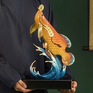 LING Decor Arowana Fish Statue for living room decoration, decor gift