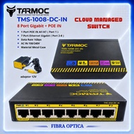 Tarmoc TMS-1008-DC-IN | Smart Switch Cloud Managed 8x Gigabit + POE IN AF/AT Metal Case Iron Casing